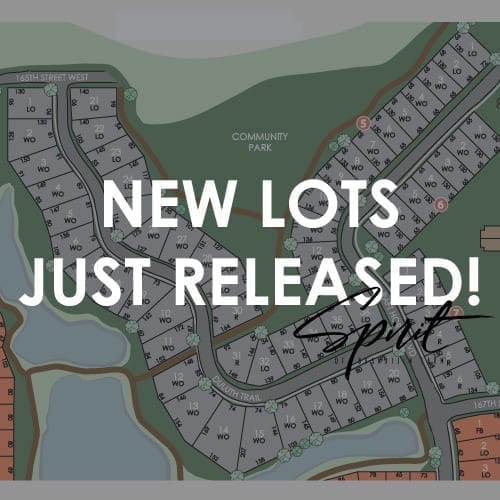 new home lots lakeville - spirit of brandtjen farm - robert thomas homes