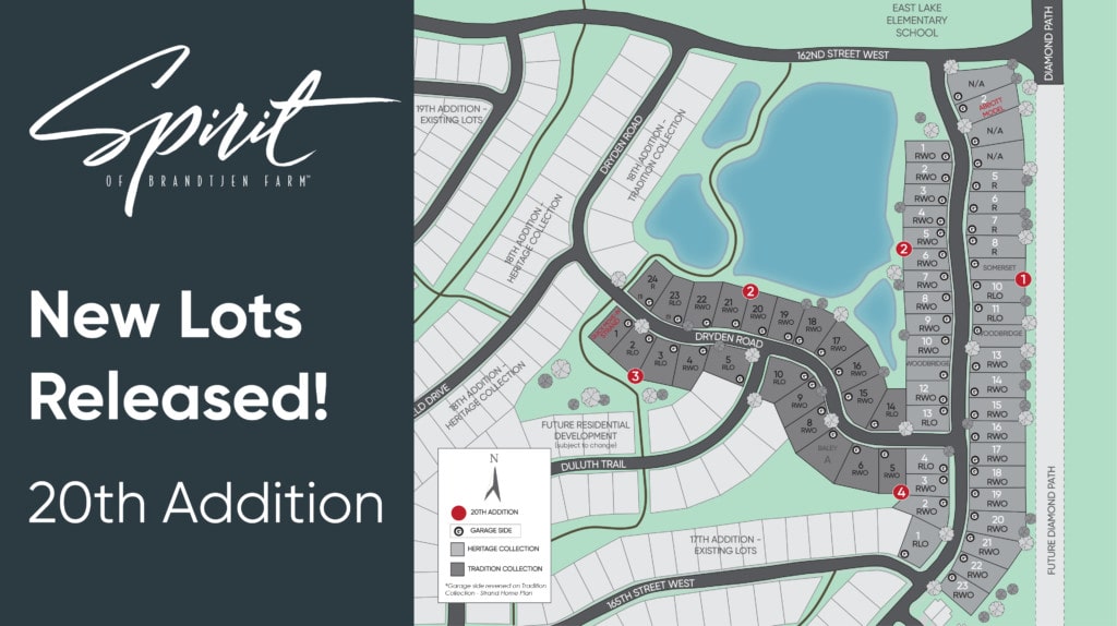 New 20th Addition Lots Released Lakeville Robert Thomas Homes