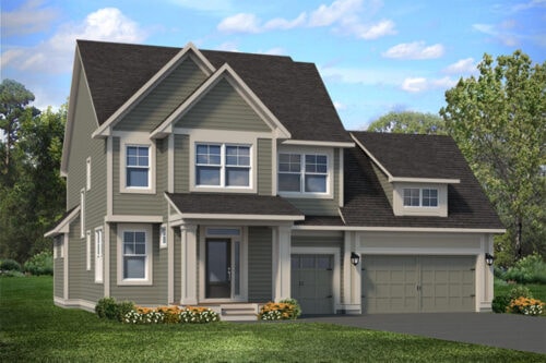 Birchwood A Front Facade Rendering